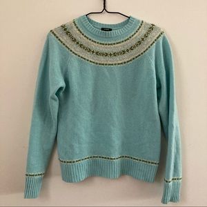 J.Crew Fair Isle Sweater - Blue and Green